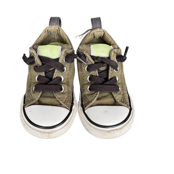 Converse All Star Green Kids/Toddler shoes, size 6 - Picture 1 of 14